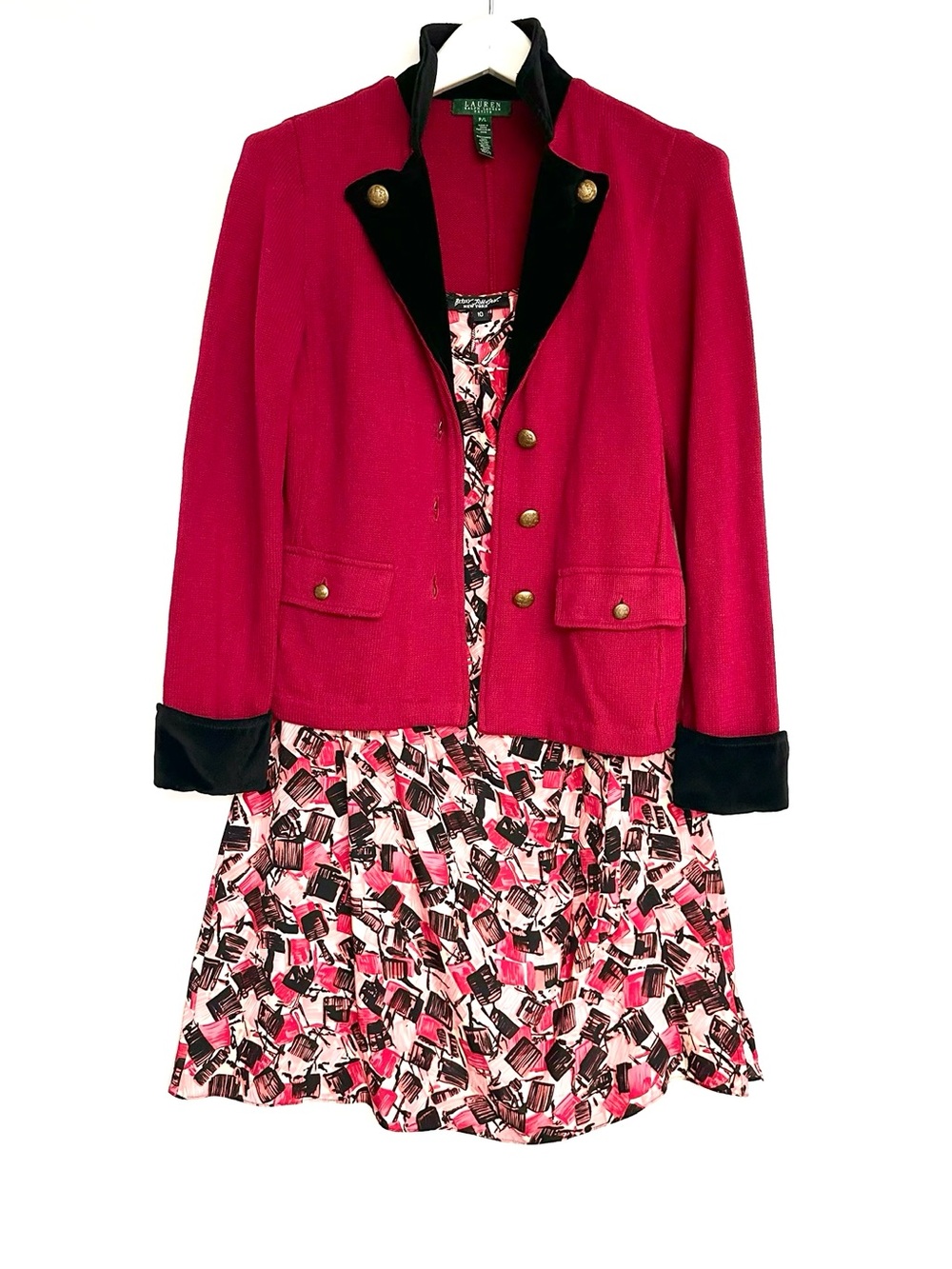 Bundle: Lauren Ralph Lauren COTTON KNIT + Betsey Johnson SILK